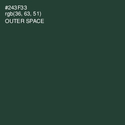 #243F33 - Outer Space Color Image